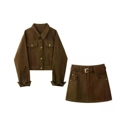 DITB Кофе Женские Комплекты с Юбкой