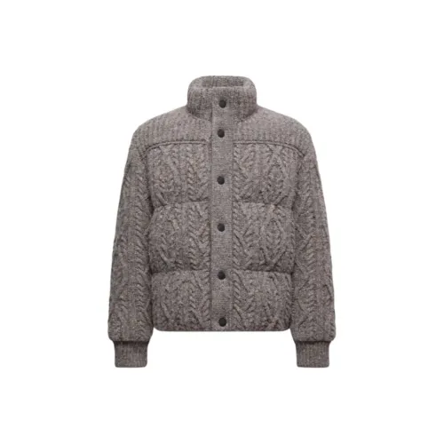 Moncler Grenoble Серый Мужской Пуховик