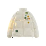 Белый хлопковый пуховик