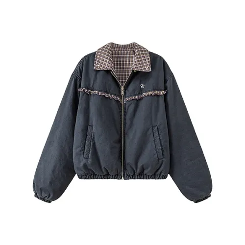 CHUU Темно-синий синий женский пуховик