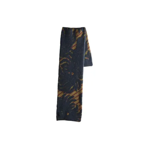 DRIES VAN NOTEN Шерстяные вязаные шарфы Женские Черный