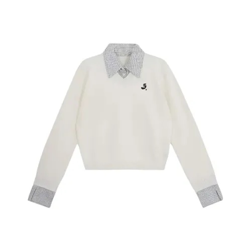 MDEHT Экрю Женская Трикотажная Одежда