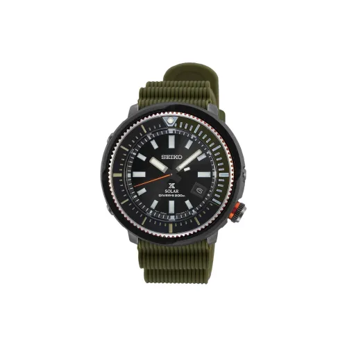 SEIKO Солнечный кварцевый механизм Мужские часы Prospex 46,7mm*46,1mm Черный