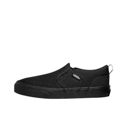 VANS Asher Low Топ Детские Скейтбординги Черный Подростки