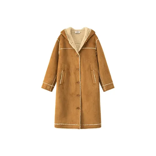 CHUU Коричневый Женские Меховые изделия