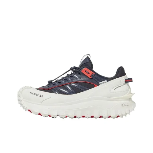 Moncler Trailgrip Low Топ Повседневная Обувь 4,5 см Мужская Белый Синий