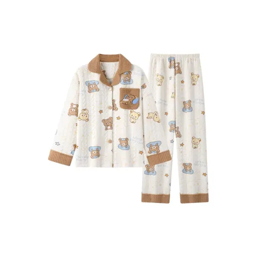 GOYN Cartoon Bear Пижама Женские Пижамные комплекты