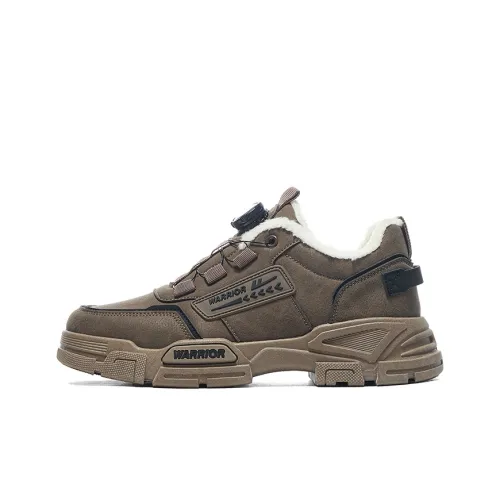 Warrior Slip-resistant Low Top Casual Shoes Men's Coffee