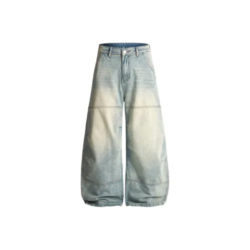 SONGS ALONG Синий Унисекс Джинсы