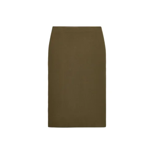 ZARA Collaboration Хаки Женские Повседневные Длинные Юбки