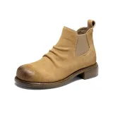 Желто-коричневый, без подкладки