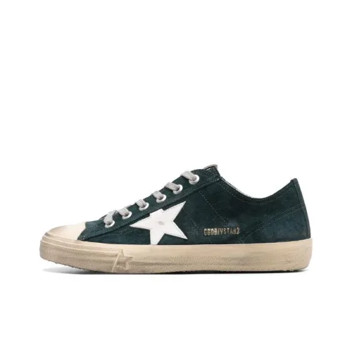 Golden Goose V Star 2 Low Топ Скейтборд Кроссовки Мужские Зеленые