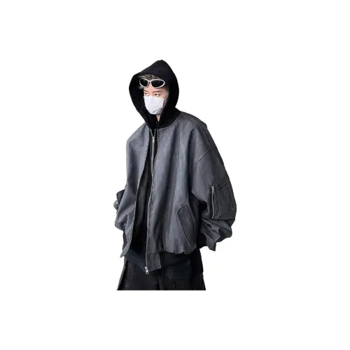 ZOTRANS Черный Серый Цвет Унисекс Кожаные Куртки