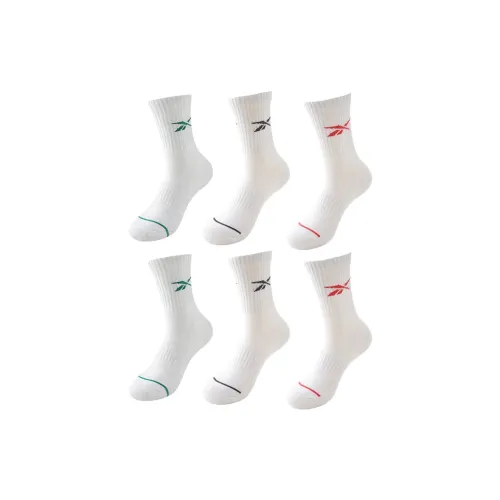 Reebok [6 пар] Смешанные цвета Мужские носки MID до икры
