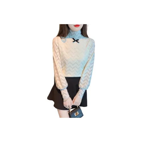 Mu Xiao Xin Абрикос с MU Xiaoxin Бренд Наклеенный Женские T Рубашки