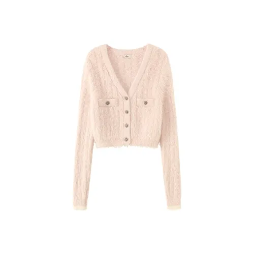 CHUU Светло-розовый Женский Трикотаж