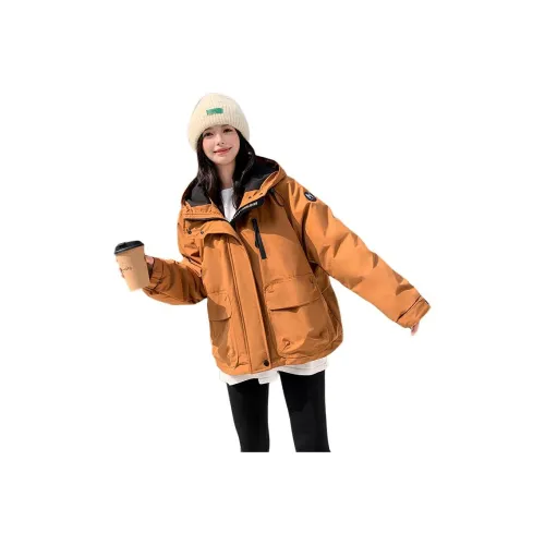 MEXICAN Оранжевый Женский Пуховик