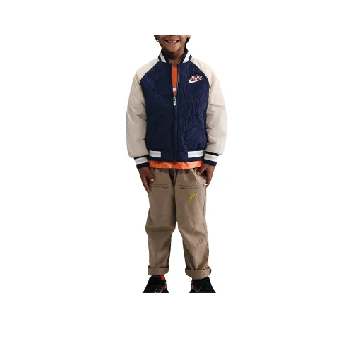 Nike Темно-синие детские утеплённые куртки