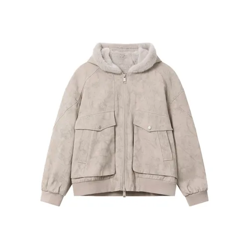 QEWBG Хаки Унисекс Пуховики