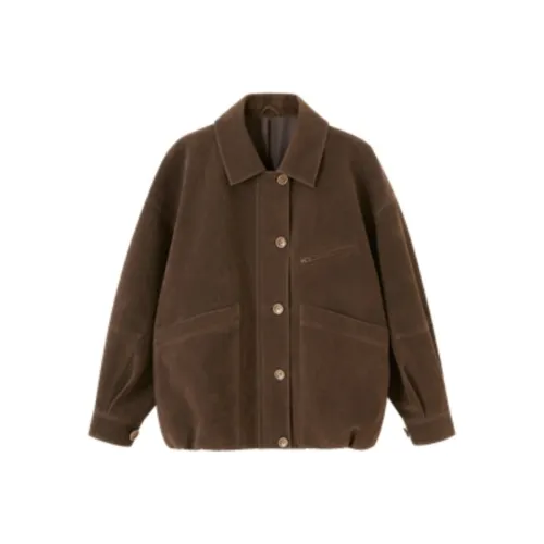 AFGGD Коричневый Женский Куртки