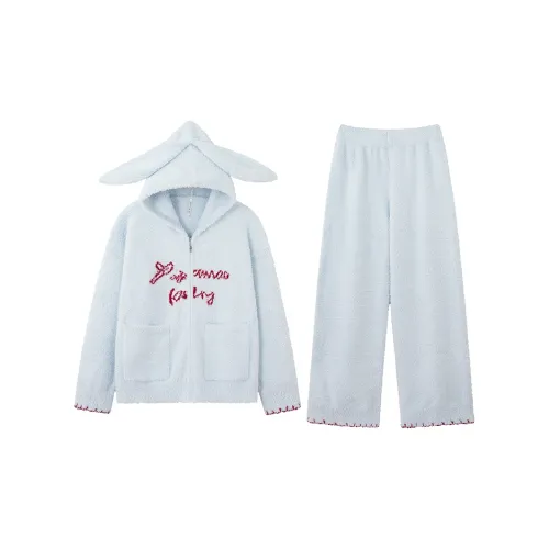 MIOJUER Небесно-голубой Женские Пижамные комплекты