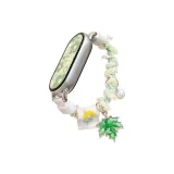 Мори стиль, марля, эластичная лента, резинка для волос, ремень - зеленый