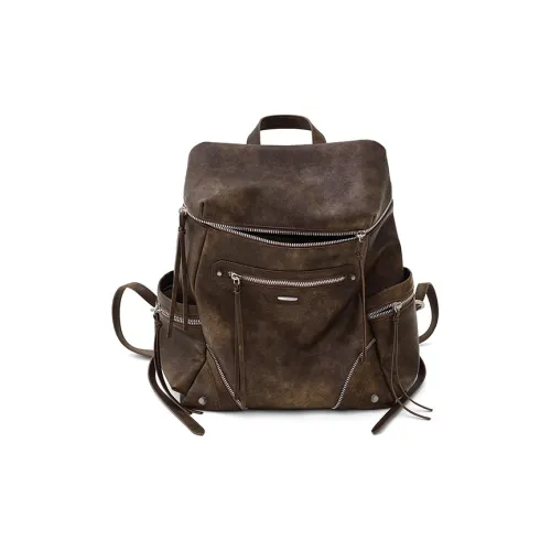 Simedin Рюкзак из коровьей кожи стандартный женский цвет сандаловый коричневый