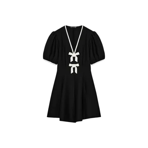 ZARA Collaboration Короткое платье с короткими рукавами Женское