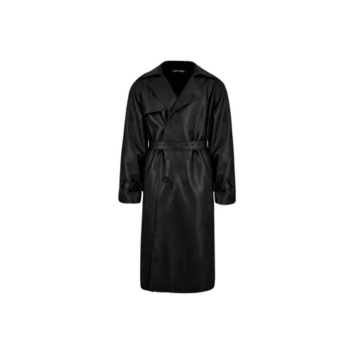 Chisportate Черный Унисекс Тренч