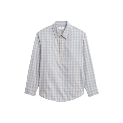 ZARA Мужская рубашка поло коричневого и желтого цвета