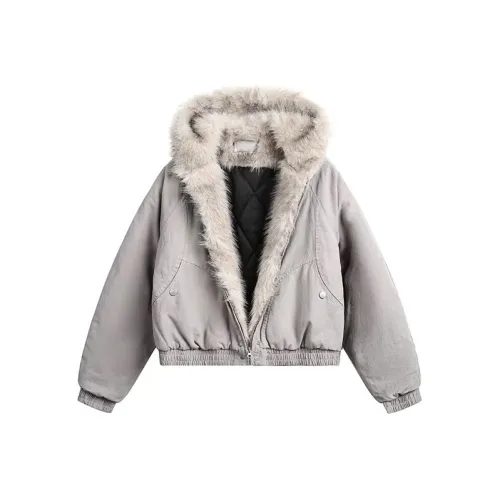 DITB Белый Серый Унисекс Пуховики