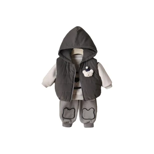 Деревянные дома Жилет+Топ+Штаны Малыш Повседневная Спортивная Одежда