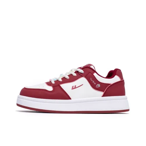 Warrior Скейтборд Кроссовки Низкие Белые Бургунди Женские