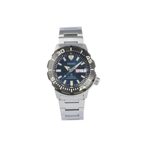 SEIKO Автоматический Механический Механизм Мужские Часы 43 мм Синий