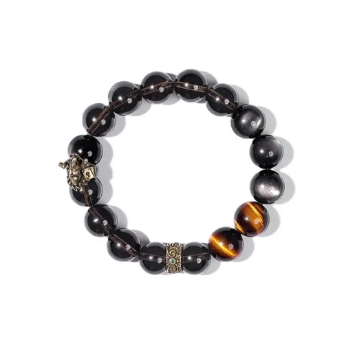 Hot Real Silver Building Желтый Камень Тигровый глаз Браслеты Мужской