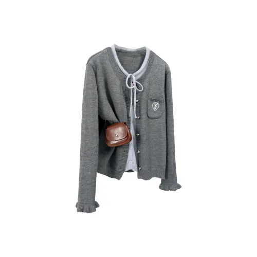 Cypress House Серый Женский Трикотаж