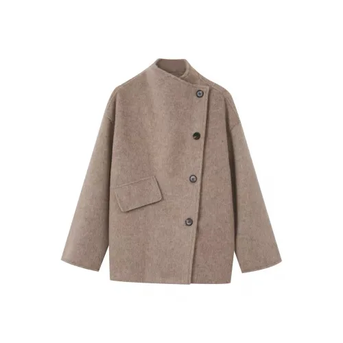 ONENINE34PM Молочный кофейный с вешалка пылезащитный чехол и пузырьковый пакет женское пальто