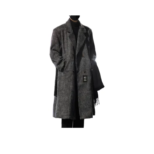 URBAN AUTHENTIC Серый Утепленный Улучшенный Унисекс Пальто