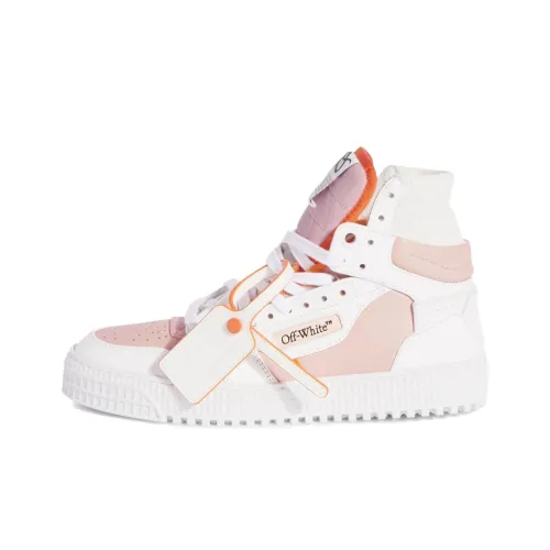 OFF Белый OFF COURT Высокие Кроссовки для скейтбординга Женские Розово-белый