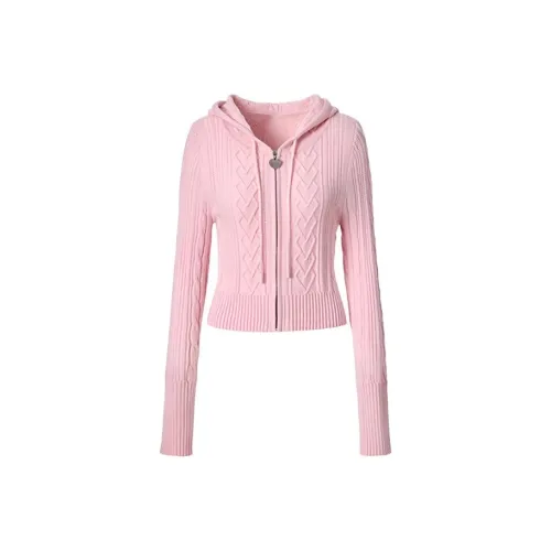 Leather Cat Розовый Женские Трикотаж