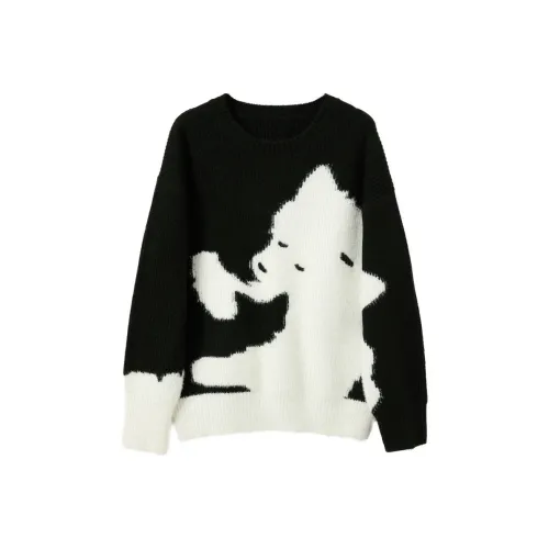 3COLOUR Черный Белый Женские Свитера
