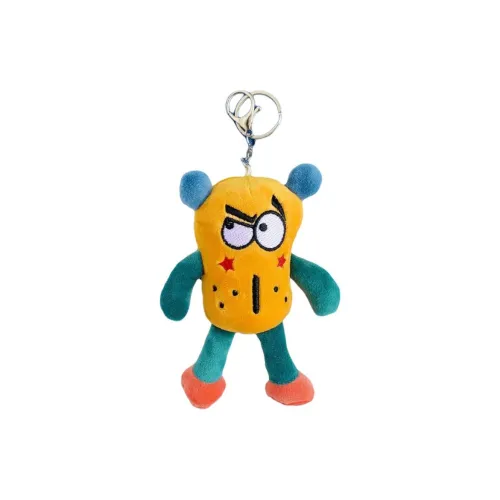 QICAIBOSHI Ugly Cute Красный Глаз Кукла Аксессуары Мода Игрушка Брелок Украшение Плюшевая Подвеска 15 см Рекомендуемая Высота