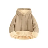 [Шерпа-толстовка] Хаки (Tb Звездное небо Promise Логотип на груди)