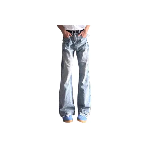 XUBAIHUO Blue Unisex Jeans XUBAIHUO Синий Унисекс Джинсы