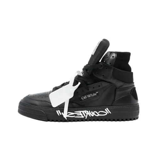 OFF Белый Высокие Кроссовки для скейтбординга Мужские Черные