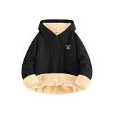 [Шерпа-толстовка] Черный (Tb Звездное небо Promise Логотип на груди)