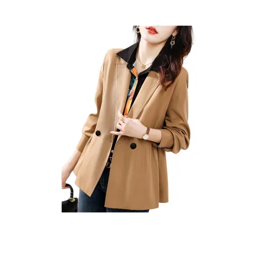 LANGQING Хаки Бесплатная доставка с бренд наклейкой Женские тренч