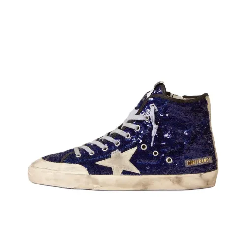 Golden Goose Francy High Топ Скейтборд Кроссовки Мужские Синие