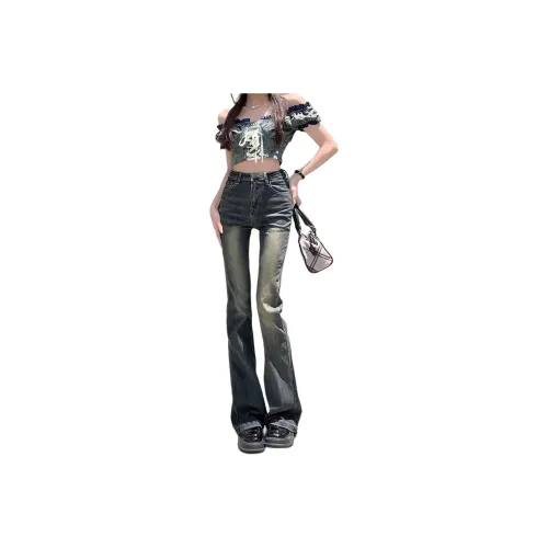 TLONELY1 Цементные Унисекс Джинсы