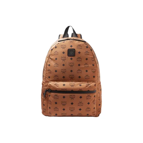MCM Nylon Backpack Medium Women's Brown